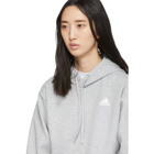 adidas Originals Grey 3-Stripes Hoodie