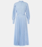 Altuzarra Binoche plissé cotton-blend midi dress