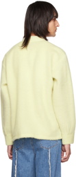 JieDa Yellow Buttoned Cardigan