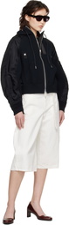 sacai Black Sponge Sweat Hoodie