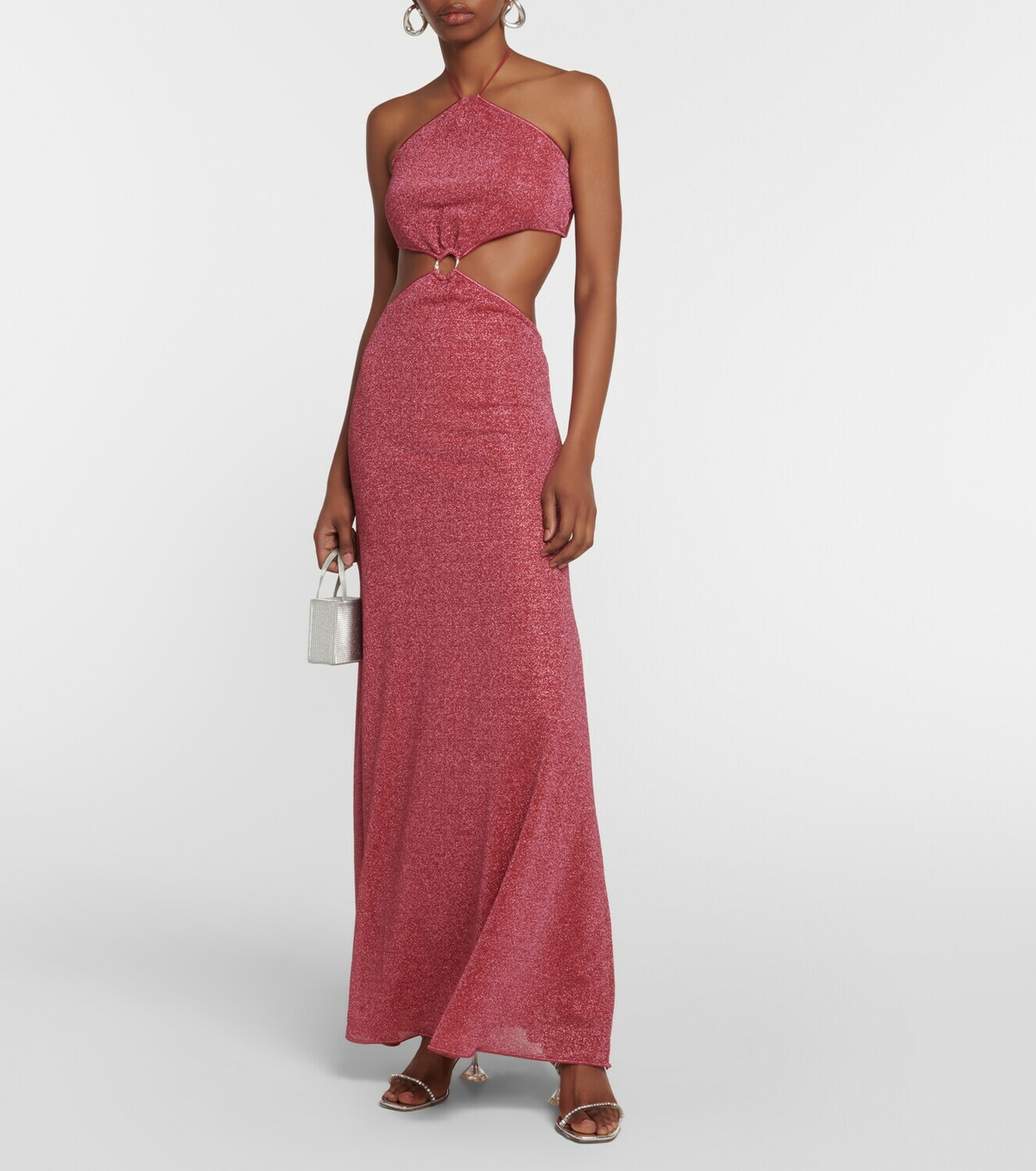 ワンピース OSEREE LUMIRE O GEM DIAMOND LUREX LONG DRESS OSEREE LUMIRE O GEM DIAMOND LUREX LONG DRESS (Oseree