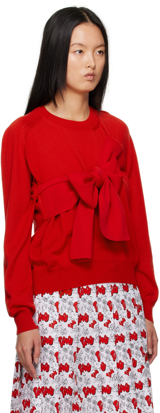tao Red Bow Sweater