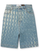 LOEWE - Paula's Ibiza Printed Denim Shorts - Blue
