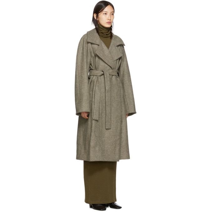 Lemaire Beige Asymmetric Coat Lemaire