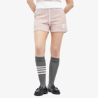 Thom Browne Women's Tweed Shorts in Orange