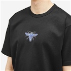Junya Watanabe MAN Men's Bug Print T-Shirt in Black/Purple
