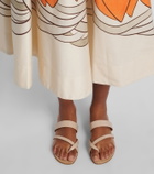 Manolo Blahnik Susa leather thong sandals