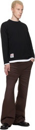 AAPE by A Bathing Ape Black 'A' Long Sleeve T-shirt