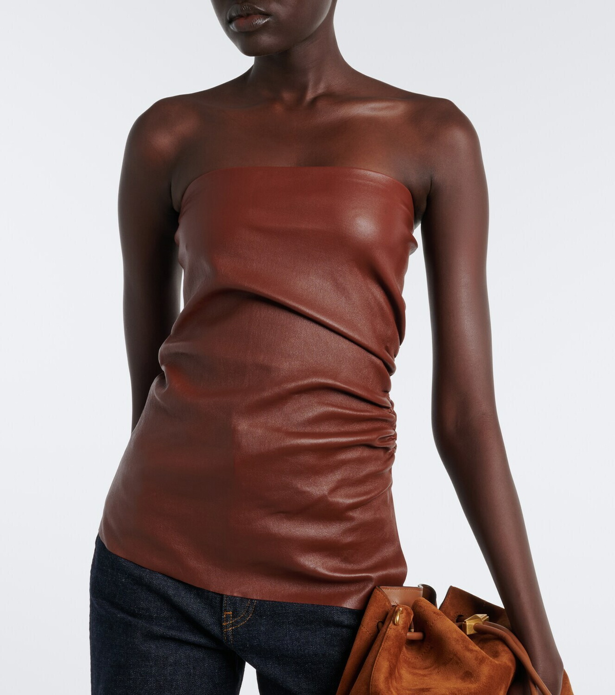 Stouls Laya leather bustier