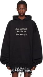 VETEMENTS Black 'Corporate Brands Ruin Fashion' Hoodie