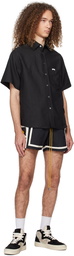 Rhude Black & Off-White Moonlight Shorts