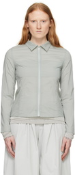 AMOMENTO Green Zip Reversible Jacket