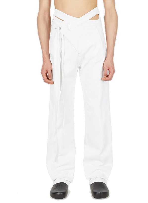 Photo: Signature Wrap Jeans in White