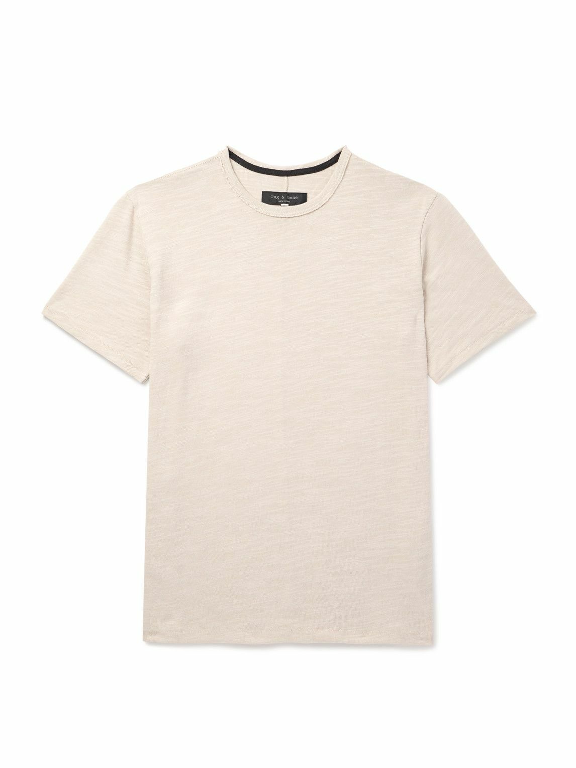 Rag & Bone - Flame Cotton-Jersey T-Shirt - Neutrals