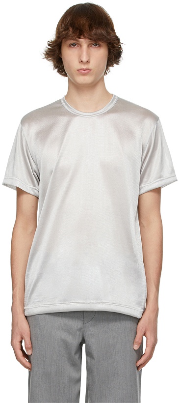 Photo: Comme des Garçons Homme Plus Silver Gloss T-Shirt