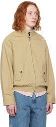 Dunst Beige Modern Harrington Jacket