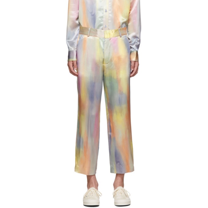 Photo: Sies Marjan Multicolor Satin Alex Cropped Trousers