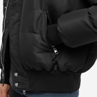 Alexander McQueen Men's Graffitti Logo Puffer Jacket in Black/Black