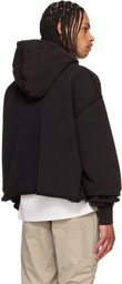 MISBHV Black 'Enlighted' Cropped Hoodie