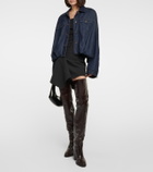 Paris Texas Ophelia leather over-the-knee boots