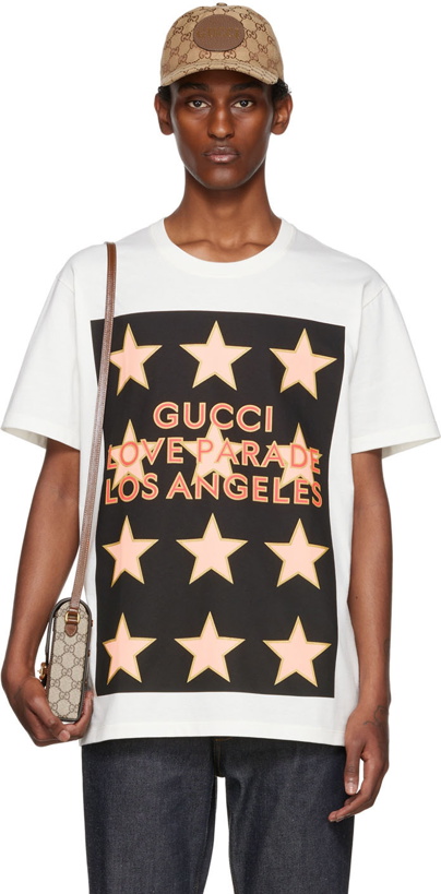 Photo: Gucci White 'Love Parade' T-Shirt