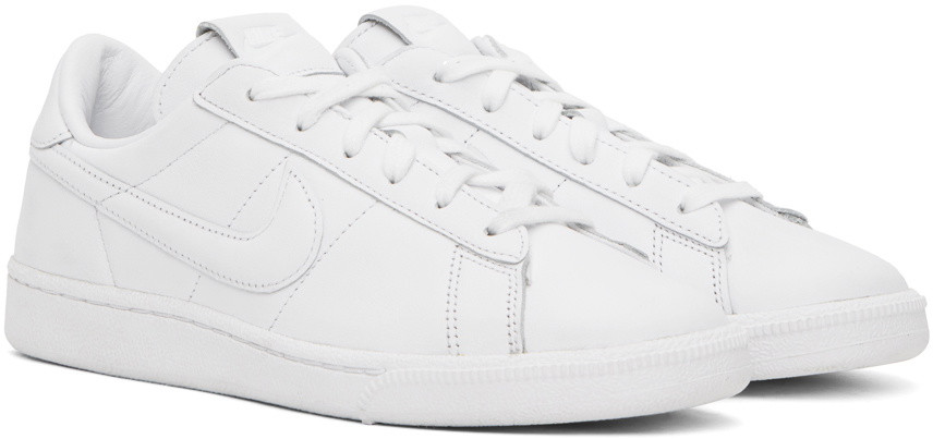 Black Comme des Garçons White Nike Edition Tennis Classic Sneakers