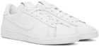 Black Comme des Garçons White Nike Edition Tennis Classic Sneakers