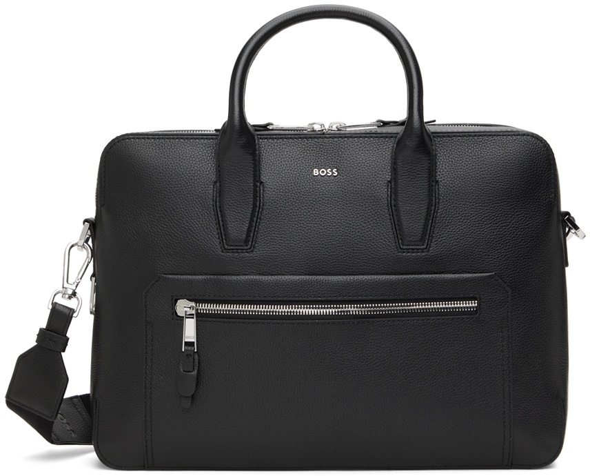 Photo: BOSS Black Grained Leather Document Briefcase