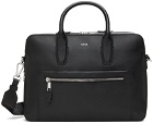 BOSS Black Grained Leather Document Briefcase