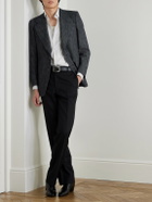 Husbands - Slub Cotton and Hemp-Blend Twill Blazer - Blue