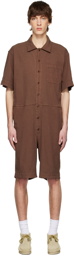 ts(s) Brown Rayon Jumpsuit