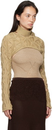 Isa Boulder Beige Fudgy Sleeves