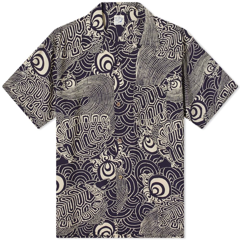 orSlow Hawaiian Shirt, Turtle Print