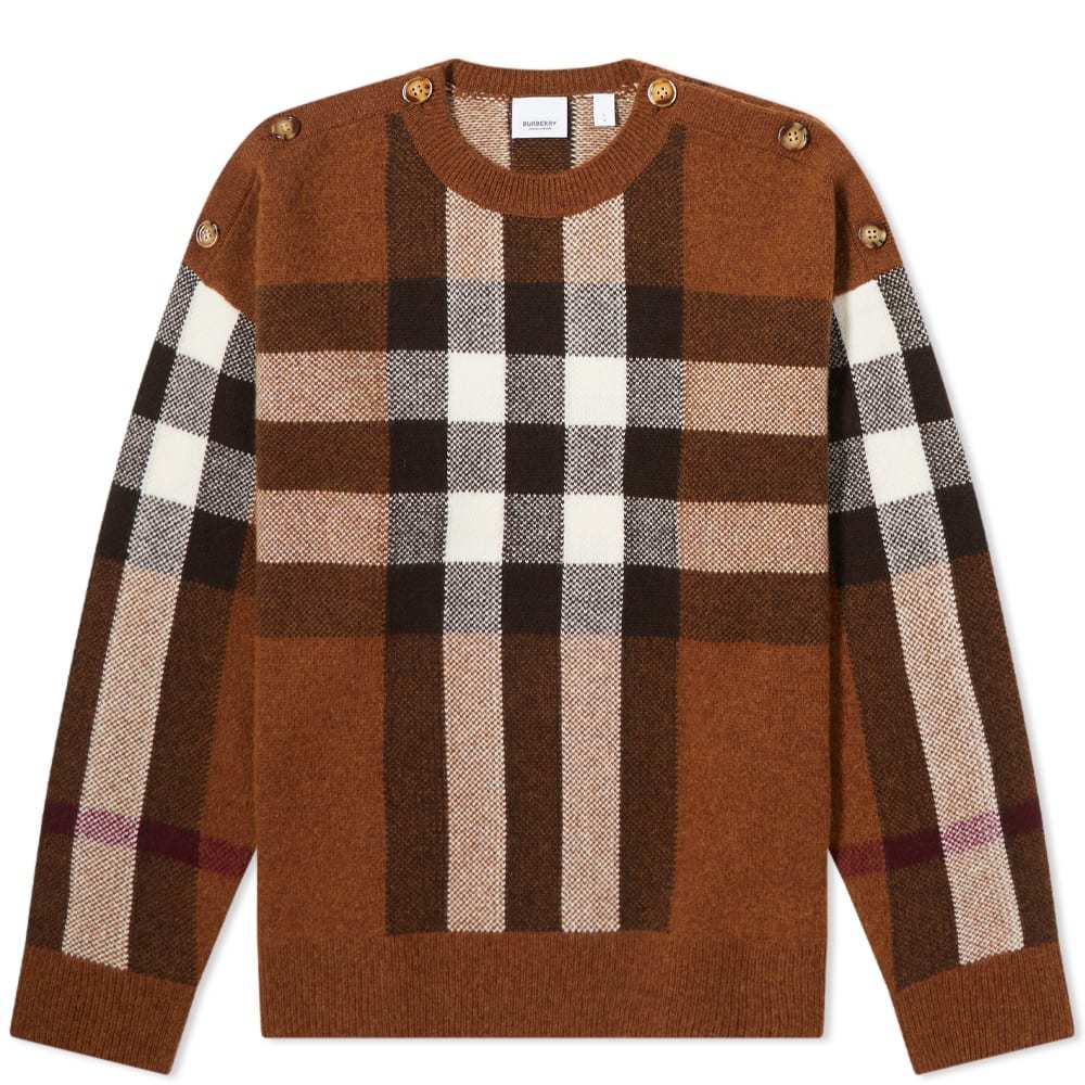 Burberry Checked Cashmere Jumper Burberry