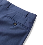 Canali - Slim-Fit Mélange Wool Suit Trousers - Blue