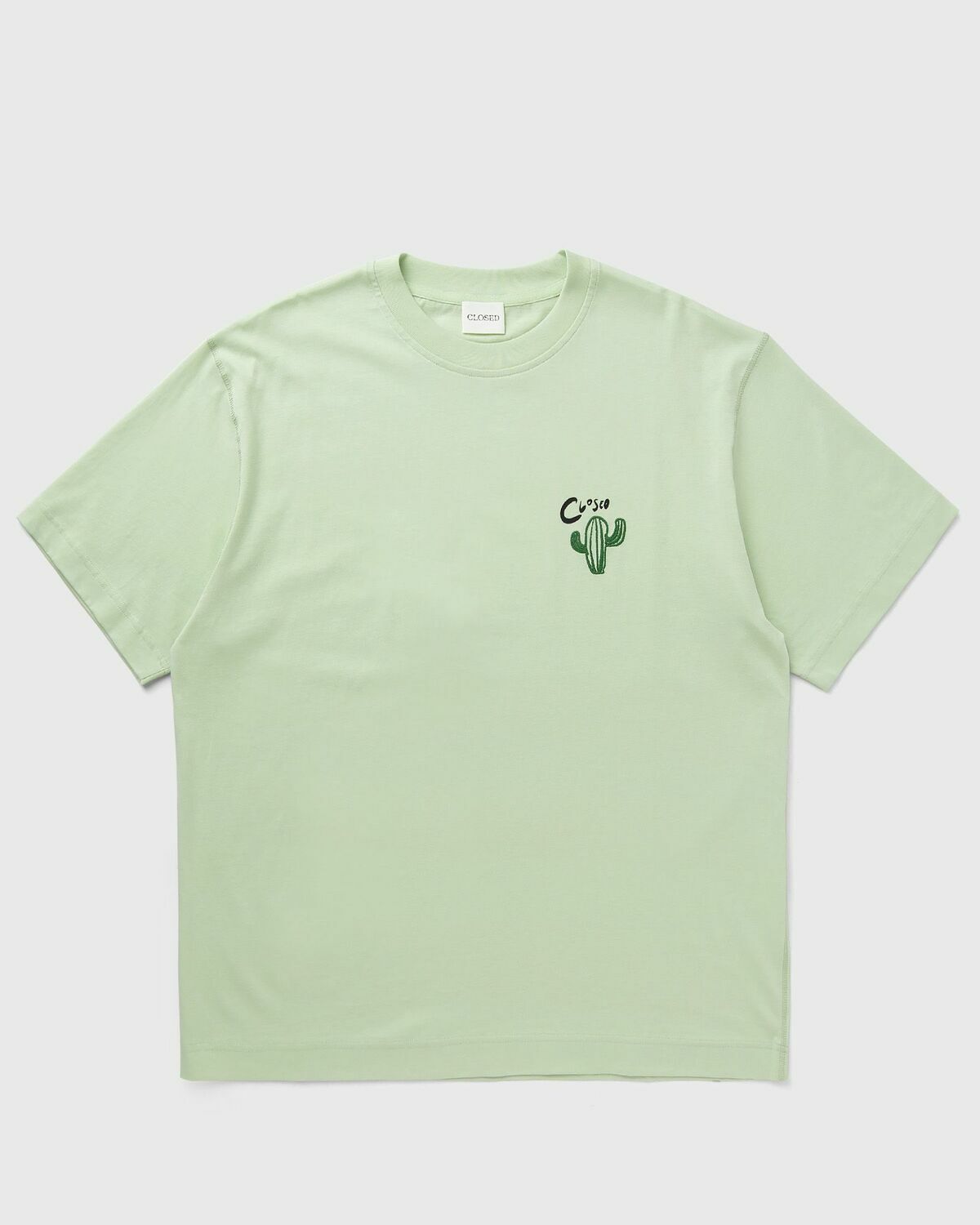 CLOSED EMBROIDERED TEE Green Mens Shortsleefe