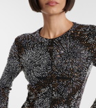 Rabanne Embellished caped gown