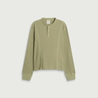 Gander Men's Henley Waffle Longsleeve in Sage