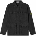 Stone Island Men's Lini Nylon Tela-TC Jacket in Black
