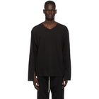 Rick Owens Drkshdw Black Varsity Long Sleeve T-Shirt