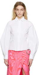 Marques Almeida White Corset Shirt
