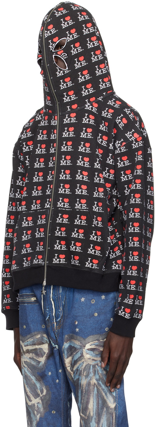 Ashley Williams Black 'I Heart Me' Butterfly Hoodie Ashley