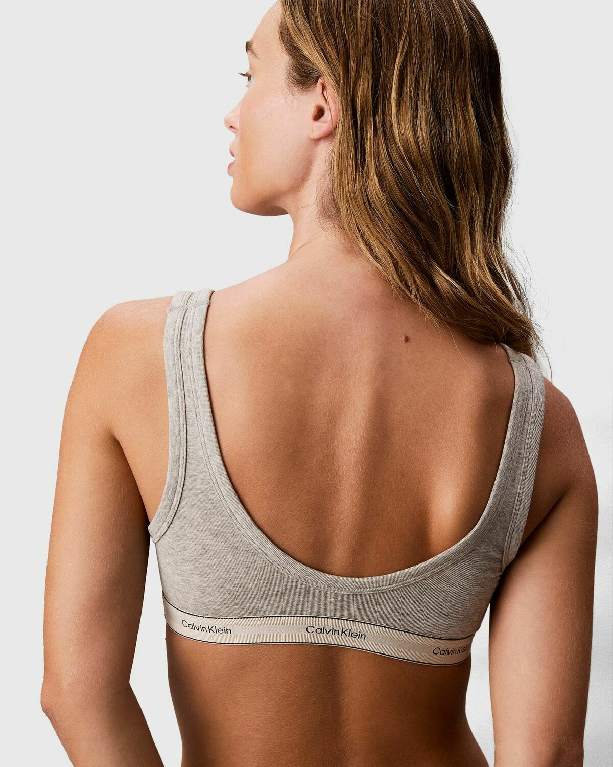 Calvin Klein Underwear UNLINED BRALETTE Grey Womens (Sports-) Bra