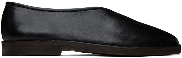 Photo: LEMAIRE Black Flat Piped Slippers