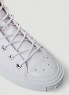 Canvas High Top Sneakers in White