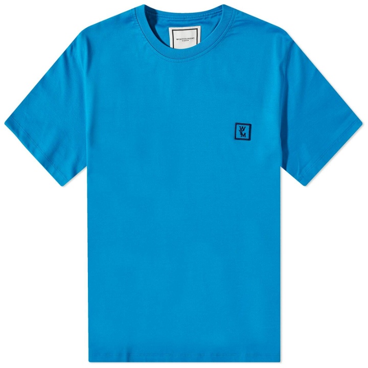 Photo: Wooyoungmi Men's Back Logo T-Shirt in Blue