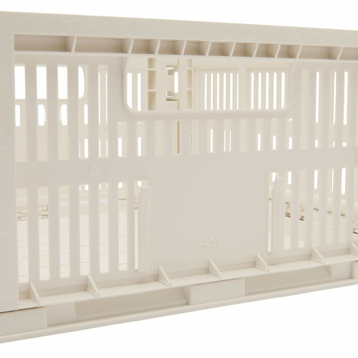 HAY Medium Square Recycled Colour Crate in Off-White 