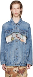 Bless Blue Denim Jacket & Vest Set