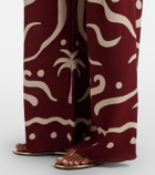 Cala de la Cruz Toya printed wide-leg pants