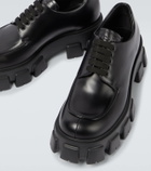 Prada Monolith brushed leather derby shoes